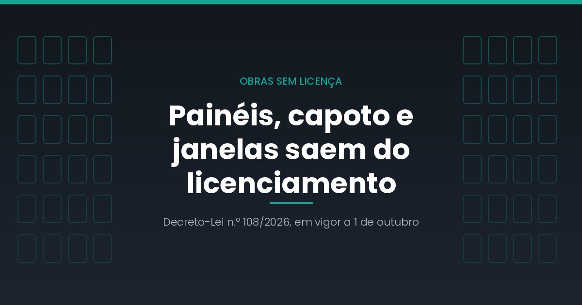 Painéis solares, capoto e caixilharias: as obras que deixam de precisar de licença